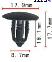 11254-2 Нажимные клипсы